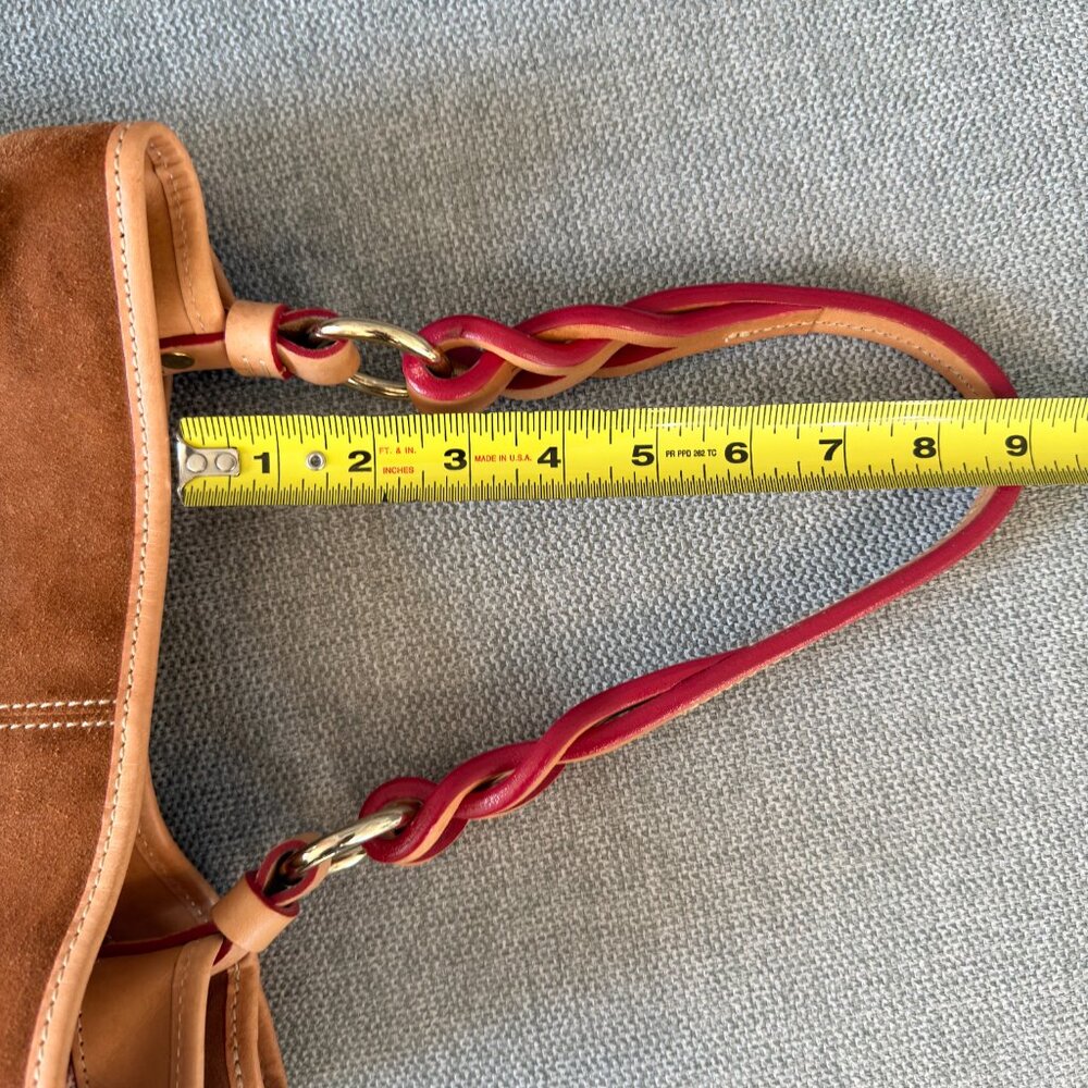 👜✨ Dooney & Bourke Suede Leather Bag –  Tan ✨👜 - Picture 9 of 11